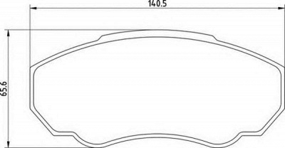 MAGNETI MARELLI 363710201354 -  Комплект тормозных колодок, дисковый тормоз